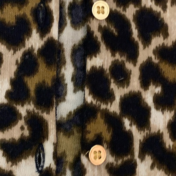 J.Crew cardigan, animal print size xl - Picture 3 of 3